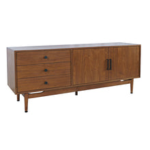 Olson 67" Mid-Century Modern Scandinavian Console TV Stand Storage Cabinet