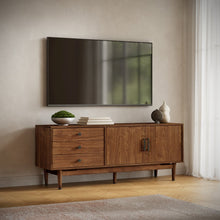 Olson 67" Mid-Century Modern Scandinavian Console TV Stand Storage Cabinet