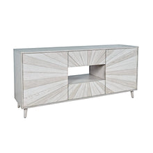 Reece 70" Mid-Century Modern Starburst TV Stand Console Storage Cabinet