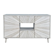 Reece 50" Mid-Century Modern Starburst TV Stand Console Storage Cabinet
