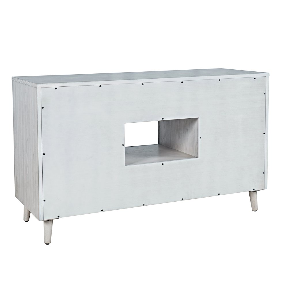 Reece 50" Mid-Century Modern Starburst TV Stand Console Storage Cabinet