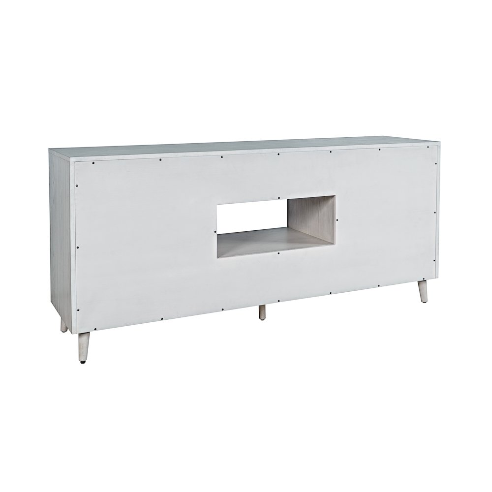 Reece 60" Mid-Century Modern Starburst TV Stand Console Storage Cabinet