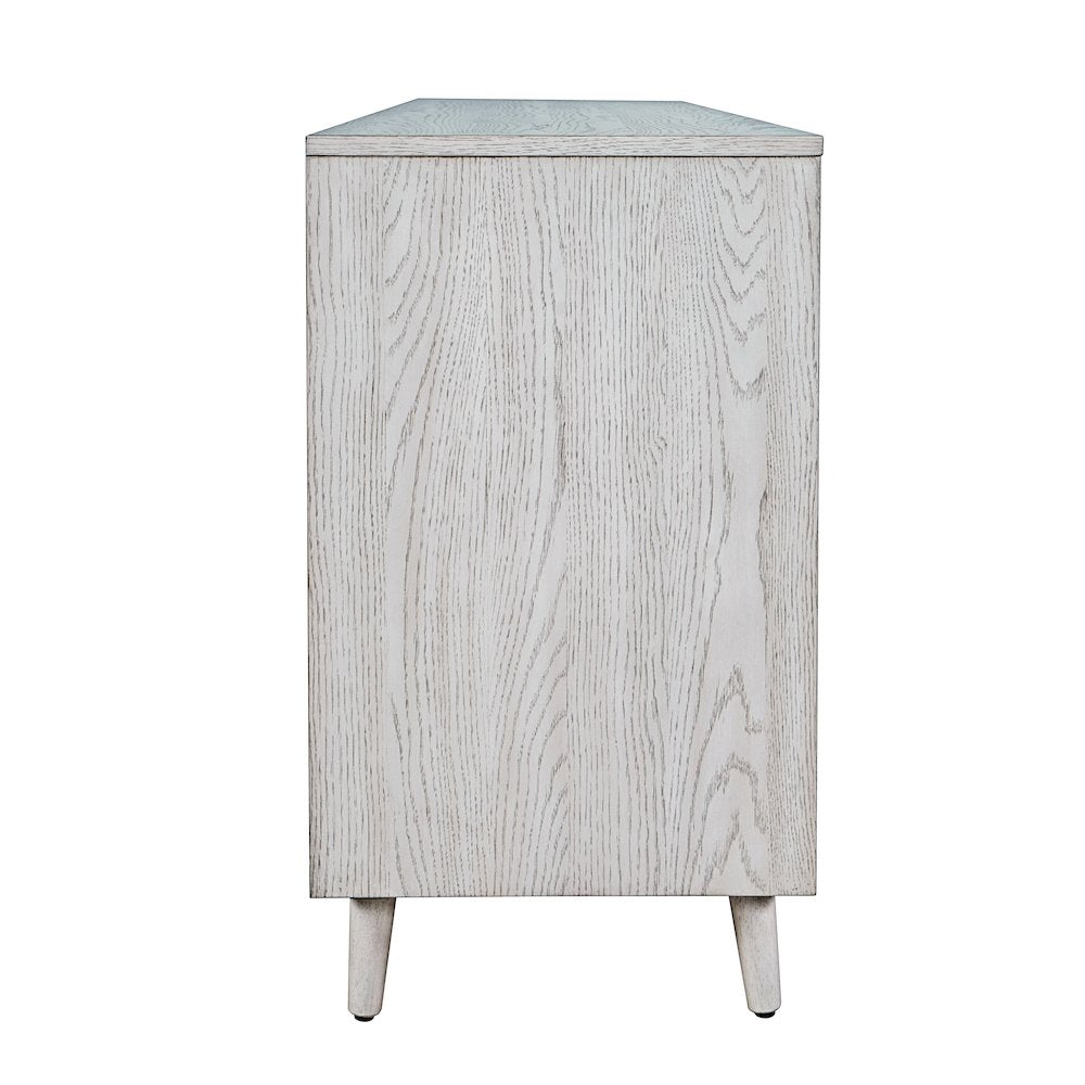 Reece 60" Mid-Century Modern Starburst TV Stand Console Storage Cabinet