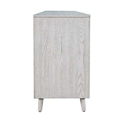 Reece 60" Mid-Century Modern Starburst TV Stand Console Storage Cabinet