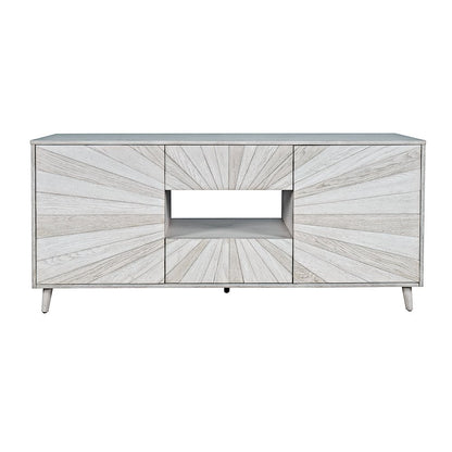 Reece 70" Mid-Century Modern Starburst TV Stand Console Storage Cabinet