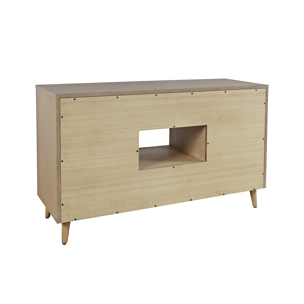 Reece 50" Mid-Century Modern Starburst TV Stand Console Storage Cabinet