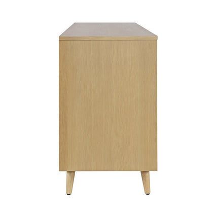 Reece 50" Mid-Century Modern Starburst TV Stand Console Storage Cabinet