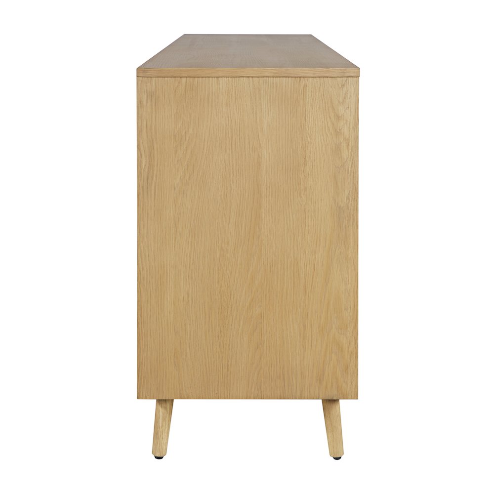 Reece 60" Mid-Century Modern Starburst TV Stand Console Storage Cabinet