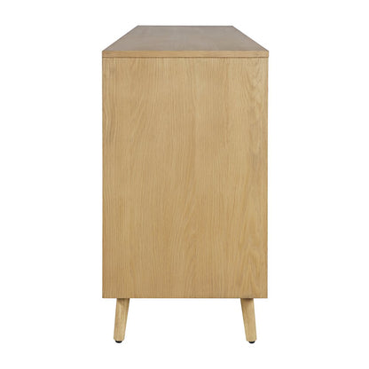 Reece 60" Mid-Century Modern Starburst TV Stand Console Storage Cabinet