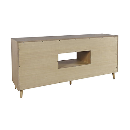 Reece 70" Mid-Century Modern Starburst TV Stand Console Storage Cabinet