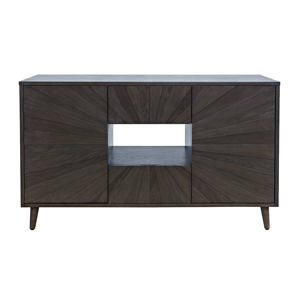 Reece 50" Mid-Century Modern Starburst TV Stand Console Storage Cabinet