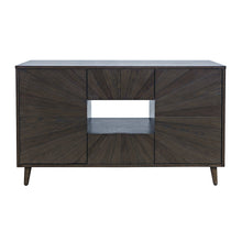 Reece 50" Mid-Century Modern Starburst TV Stand Console Storage Cabinet