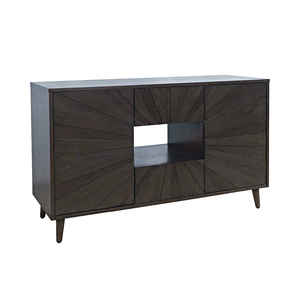 Reece 50" Mid-Century Modern Starburst TV Stand Console Storage Cabinet