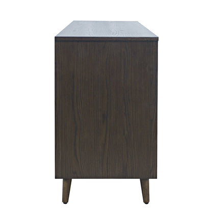 Reece 50" Mid-Century Modern Starburst TV Stand Console Storage Cabinet