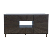 Reece 60" Mid-Century Modern Starburst TV Stand Console Storage Cabinet