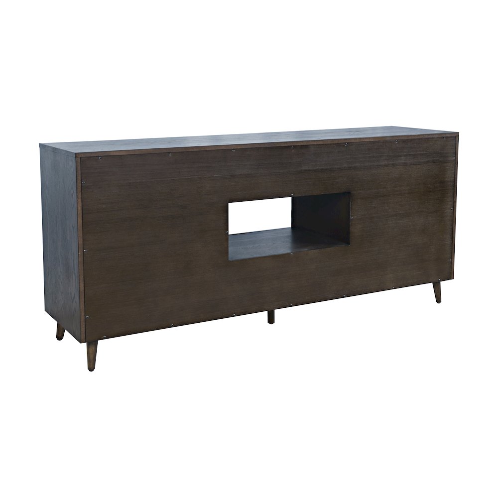 Reece 70" Mid-Century Modern Starburst TV Stand Console Storage Cabinet
