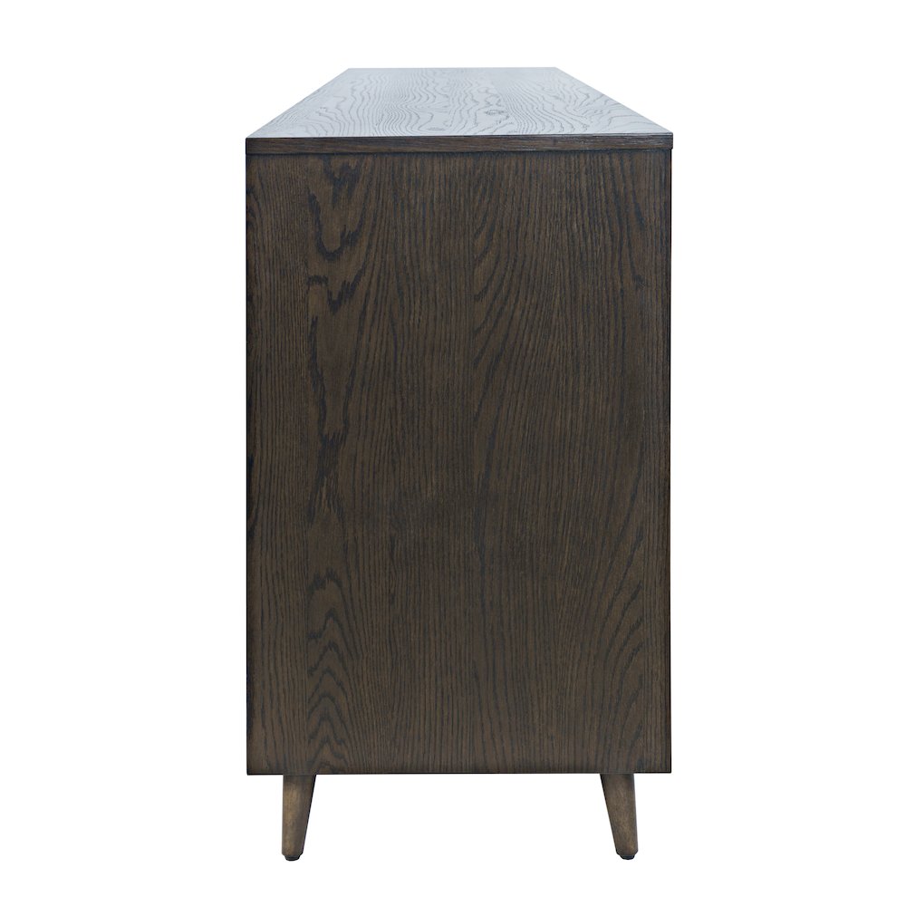 Reece 70" Mid-Century Modern Starburst TV Stand Console Storage Cabinet