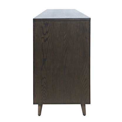 Reece 70" Mid-Century Modern Starburst TV Stand Console Storage Cabinet