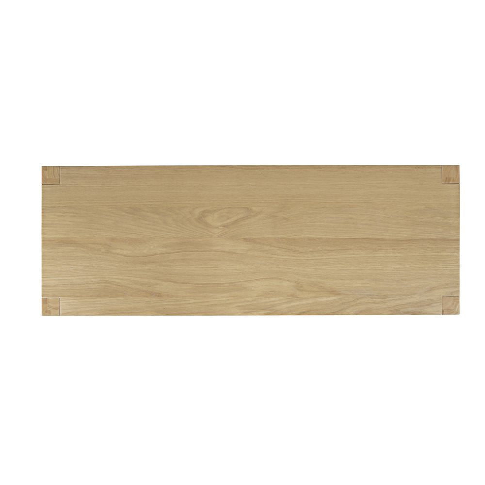 50" Contemporary Media Console with Tempered Glass Doors, Drawers and Shelves