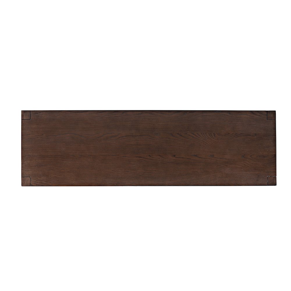 60" Contemporary Media Console with Tempered Glass Doors, Drawers and Shelves