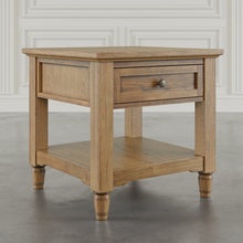 Brentwood Modern Transitional 24" Square End Table with Drawer and Storage Shelf