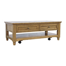 Brentwood Modern Transitional 50" Coffee Table With Storage and Caster Wheels