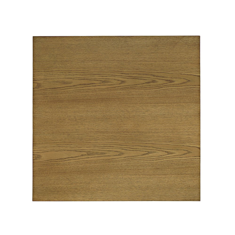 Brentwood Modern Transitional 24" Square End Table with Drawer and Storage Shelf