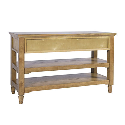 Brentwood Modern 50" Sofa Console Table with Drawers and Storage Shelves