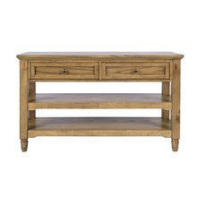 Brentwood Modern 50" Sofa Console Table with Drawers and Storage Shelves