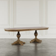 Brentwood Modern Transitional 102" Double Pedestal Dining Table