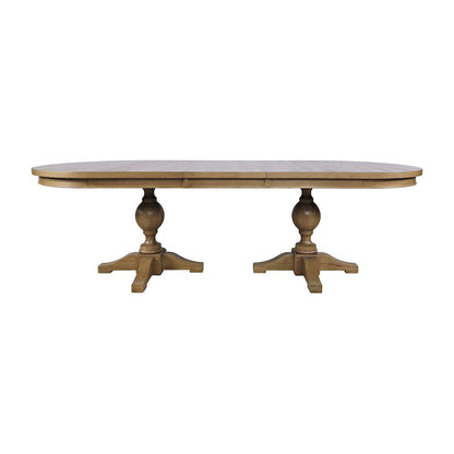 Brentwood Modern Transitional 102" Double Pedestal Dining Table