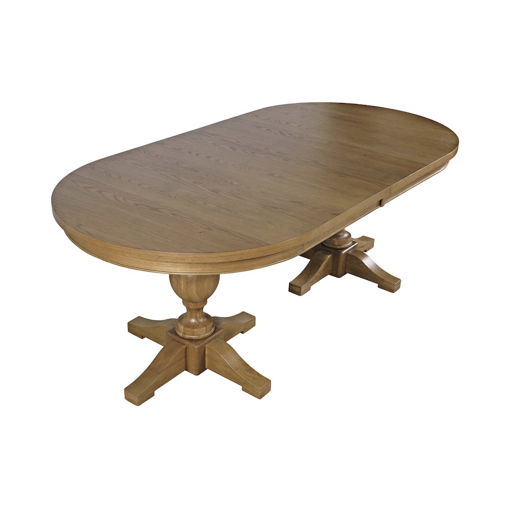 Brentwood Modern Transitional 102" Double Pedestal Dining Table