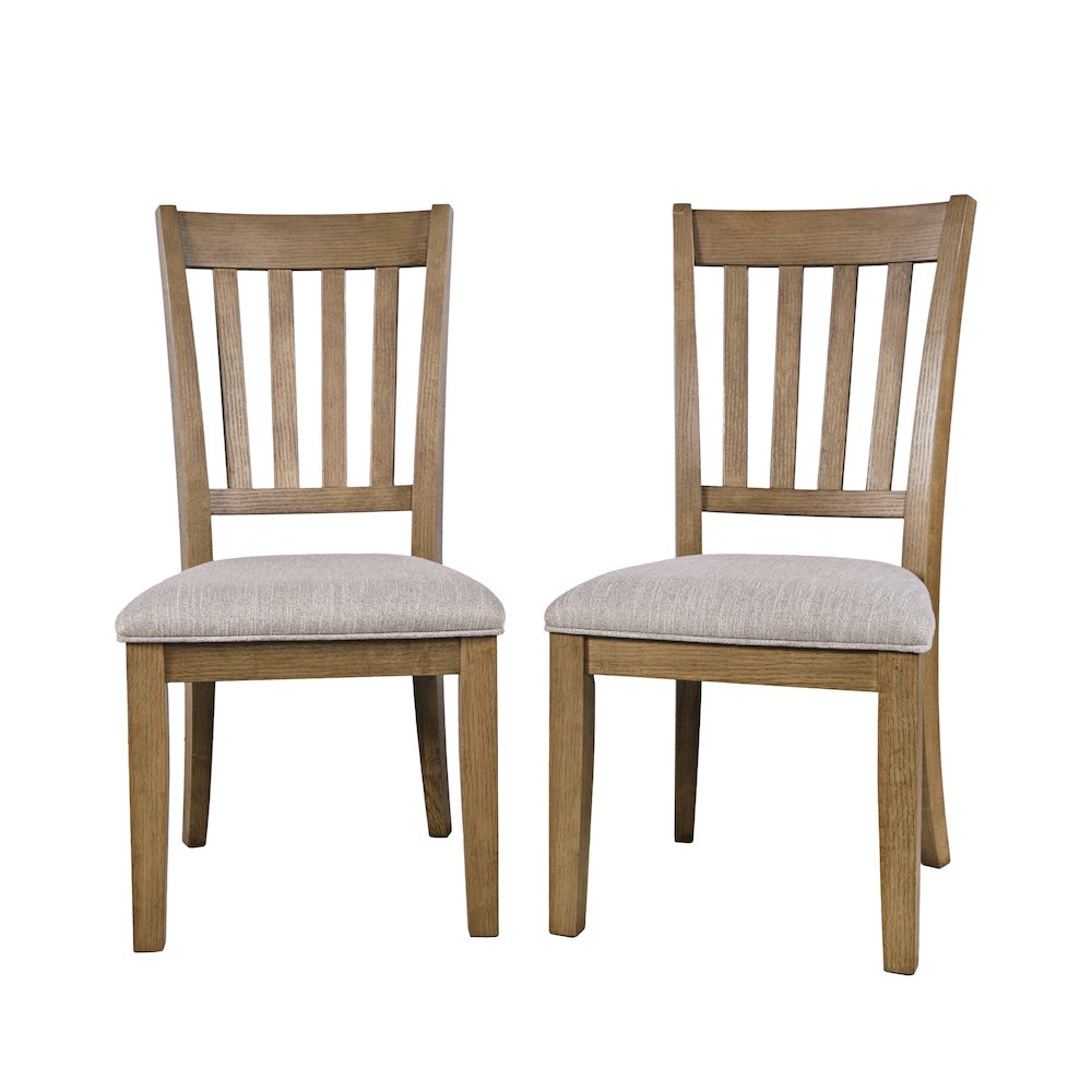 Brentwood Modern Transitional Slatback Dining Chair - Set of 2
