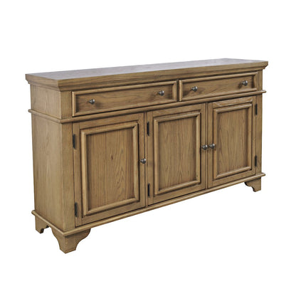 Brentwood 60" Modern Transitional Three Door Sideboard Storage Cabinet