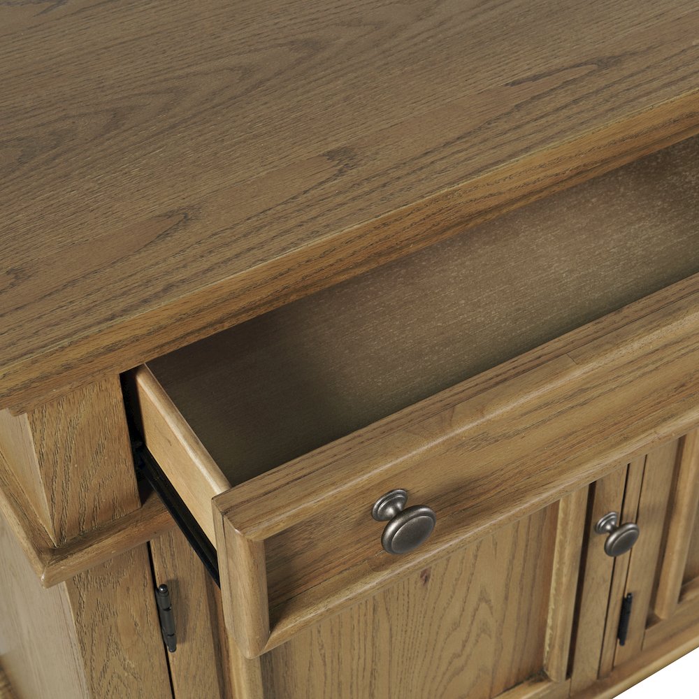 Brentwood 60" Modern Transitional Three Door Sideboard Storage Cabinet