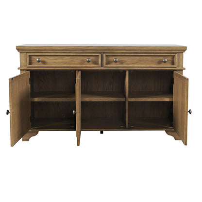 Brentwood 60" Modern Transitional Three Door Sideboard Storage Cabinet