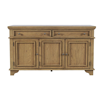 Brentwood 60" Modern Transitional Three Door Sideboard Storage Cabinet