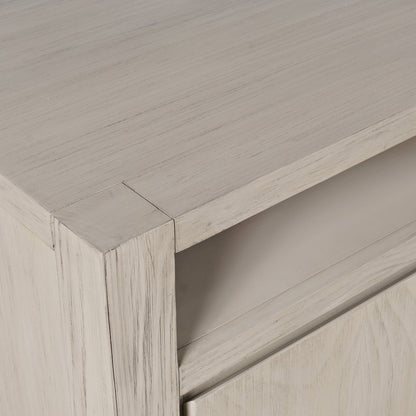 60" Modern Transitional Media Console TV Stand with Four-Door Cabinet Storage