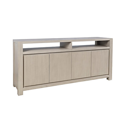 70" Modern Transitional Media Console TV Stand with Four-Door Cabinet Storage