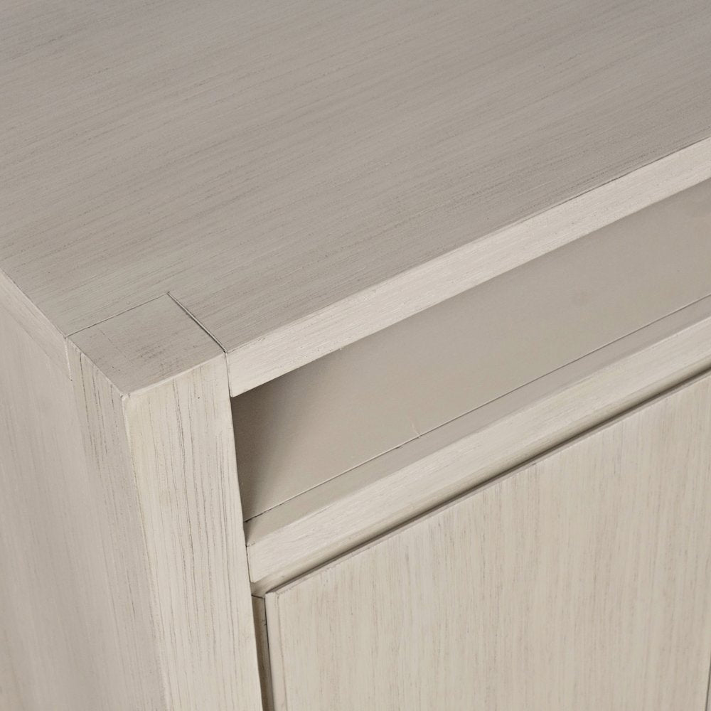 70" Modern Transitional Media Console TV Stand with Four-Door Cabinet Storage