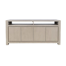 70" Modern Transitional Media Console TV Stand with Four-Door Cabinet Storage