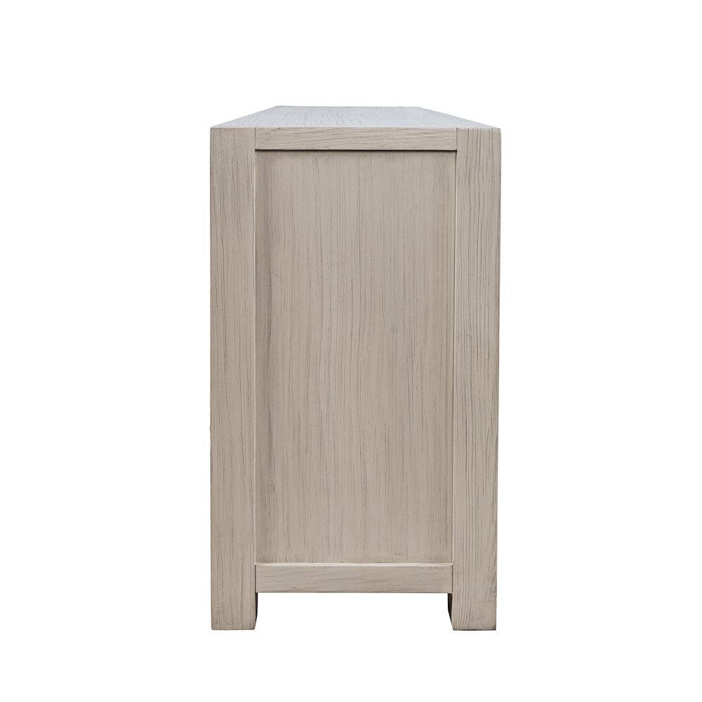 70" Modern Transitional Media Console TV Stand with Four-Door Cabinet Storage