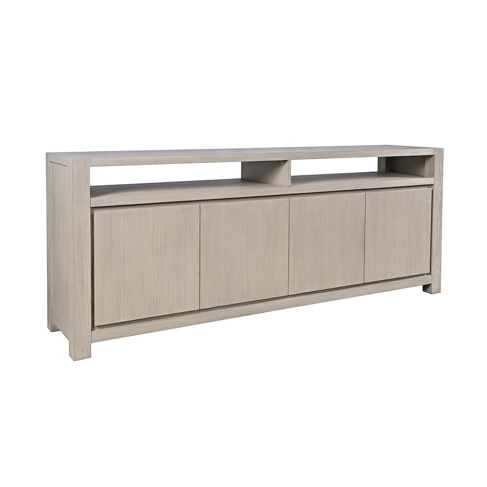 80" Modern Transitional Media Console TV Stand with Four-Door Cabinet Storage