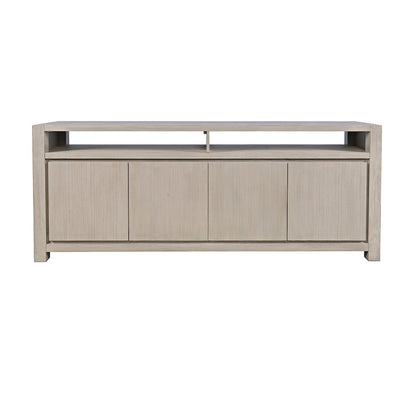 80" Modern Transitional Media Console TV Stand with Four-Door Cabinet Storage