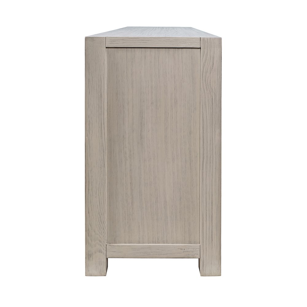 80" Modern Transitional Media Console TV Stand with Four-Door Cabinet Storage