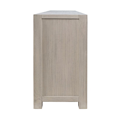 80" Modern Transitional Media Console TV Stand with Four-Door Cabinet Storage