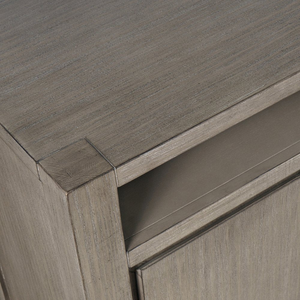 60" Modern Transitional Media Console TV Stand with Four-Door Cabinet Storage