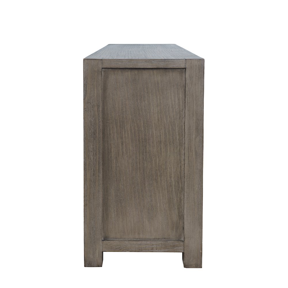 60" Modern Transitional Media Console TV Stand with Four-Door Cabinet Storage