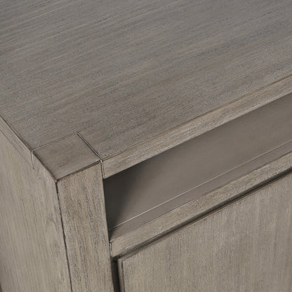 70" Modern Transitional Media Console TV Stand with Four-Door Cabinet Storage