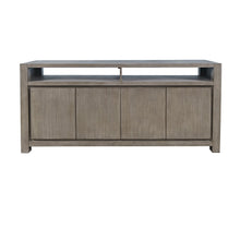 70" Modern Transitional Media Console TV Stand with Four-Door Cabinet Storage